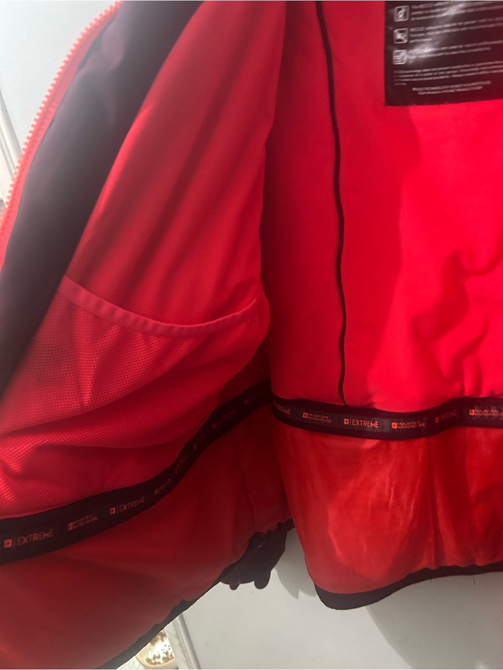 Women's Plum Ski Jacket with Neon Coral Trim - Picture 4 of 5